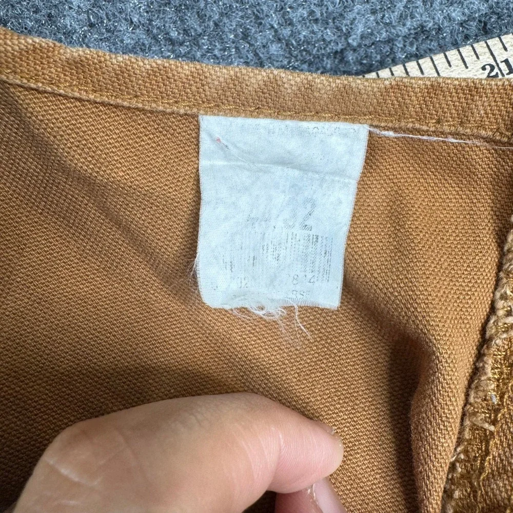 Berne Overalls Mens Size 32 Brown Duck Canvas Double Knee Workwear Bibs Good